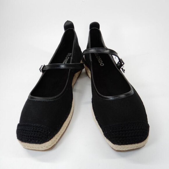 BLONDO Haizley Waterproof Espadrille Mary Jane Flats Shoes Size 7 Black NEW - Picture 7 of 13